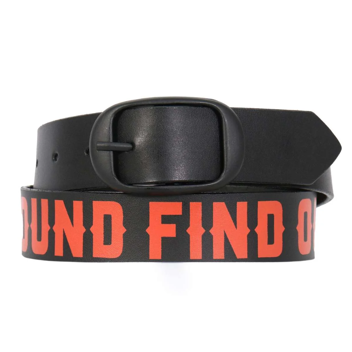 Detailed Hot Leathers BLA1134 F Around Find Out Black and Orange Leather Belt Environmentally Friendly