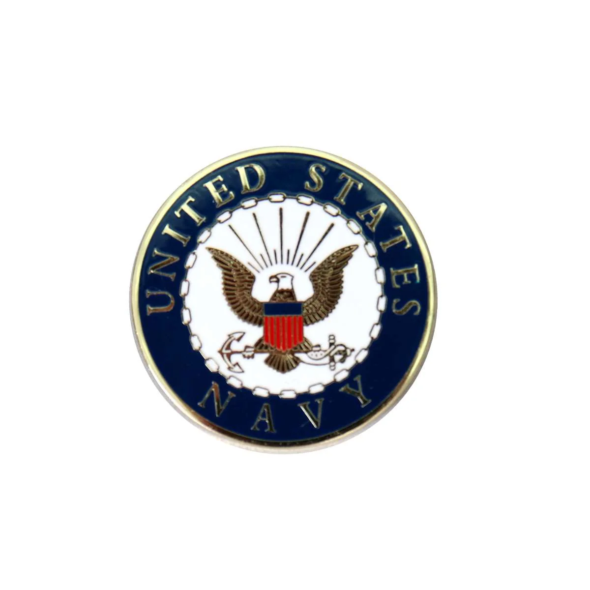 Smooth Hot Leathers US Navy Logo Pin PNF2001 Comfortable