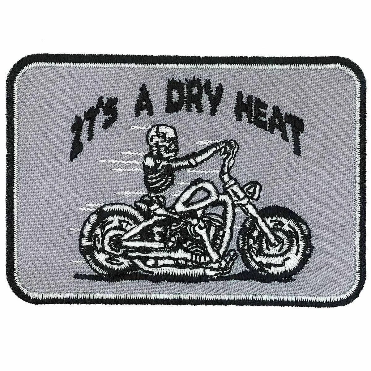 Green Hot Leathers Skeleton Bike 4 x 3 Patch PPL9156 Fine