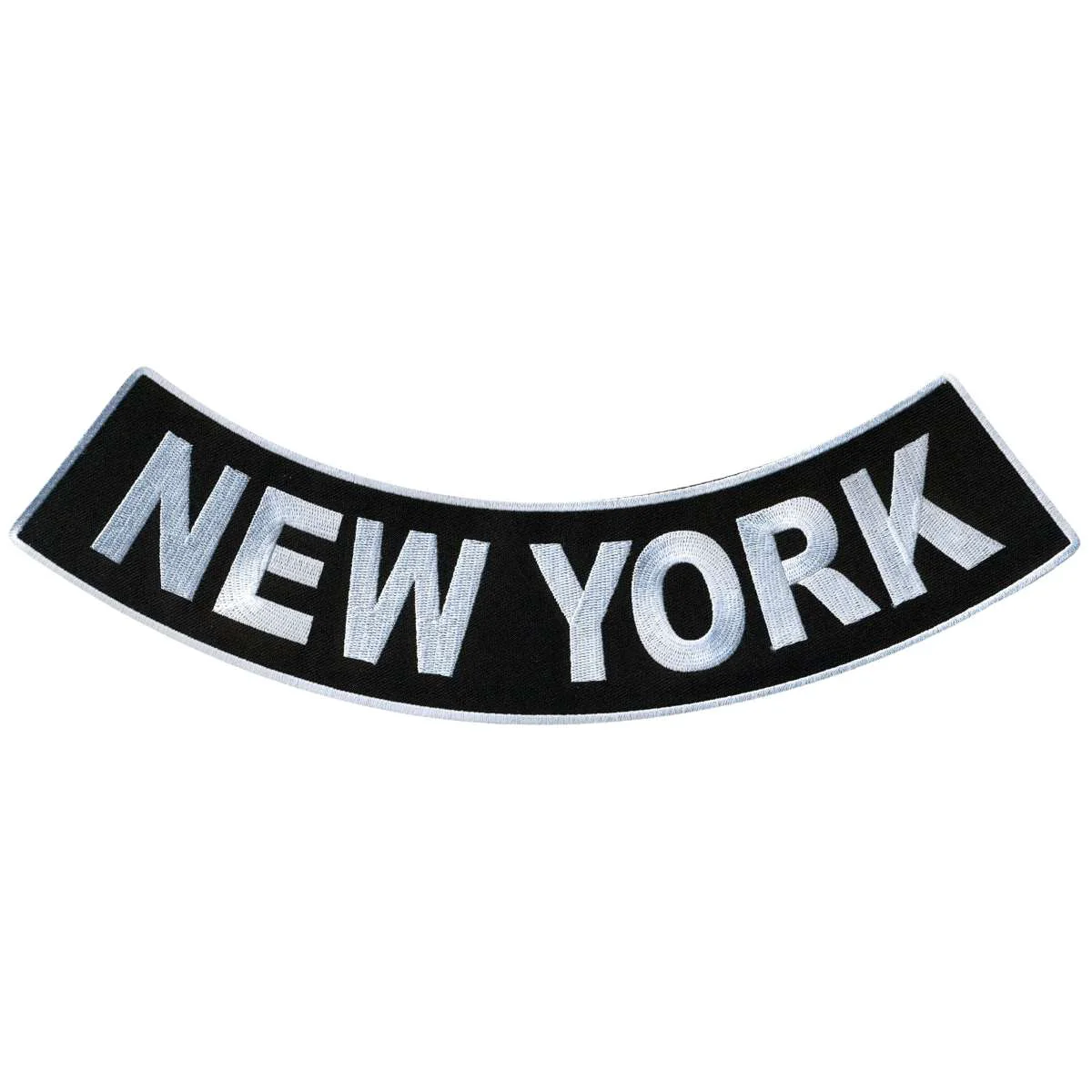 Sophisticated Hot Leathers New York 12 X 3 Bottom Rocker Patch PPM5063 Convenient