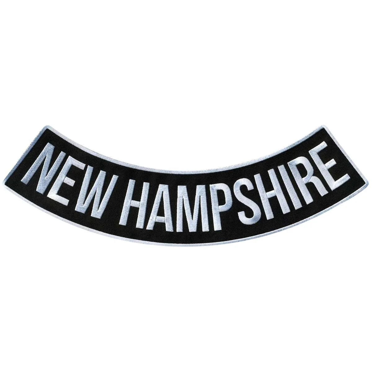 Genuine Hot Leathers New Hampshire 12 X 3 Bottom Rocker Patch PPM5057 Clean