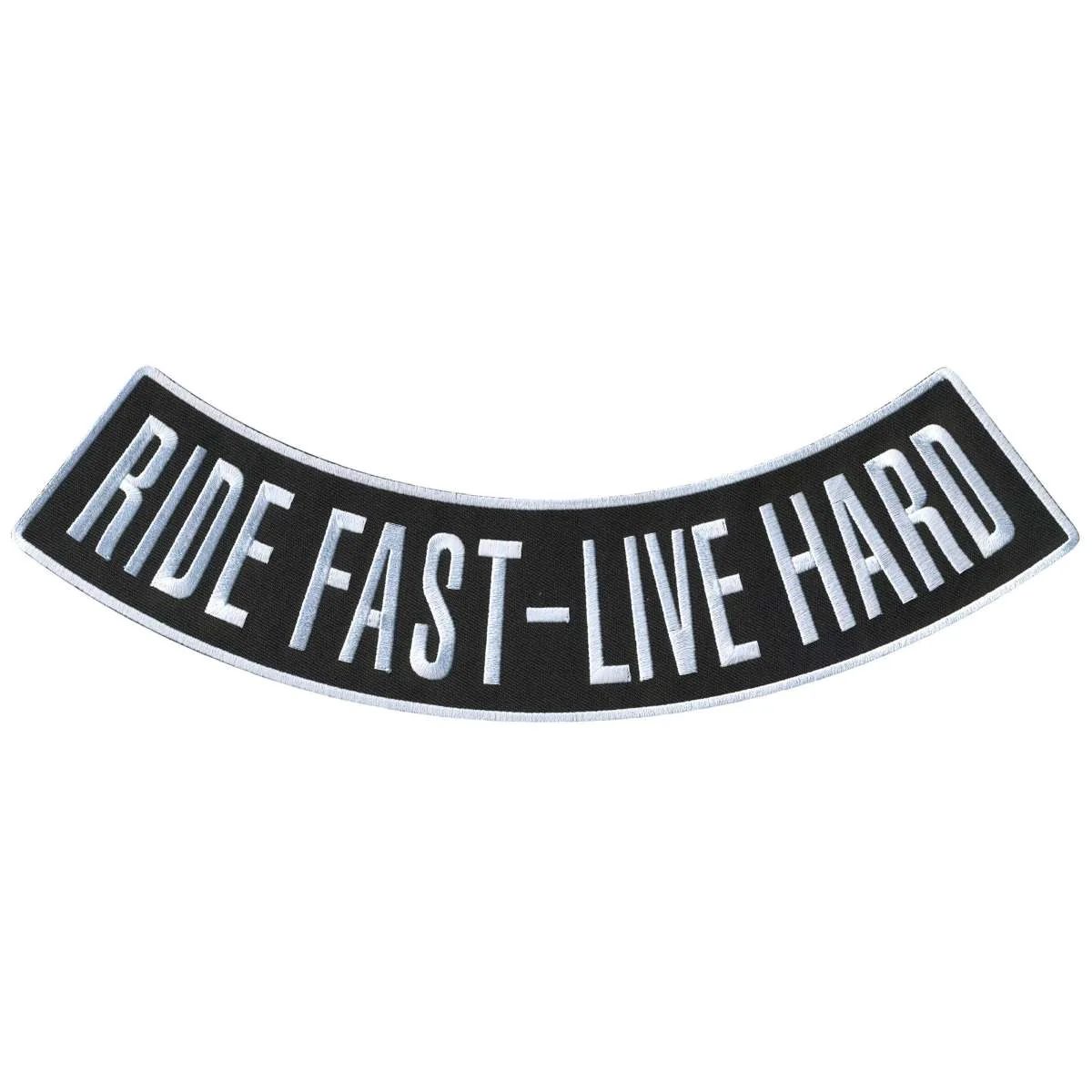 Artisan Hot Leathers Ride Fast – Live Hard 12 X 3 Bottom Rocker Patch PPM5203 Fine