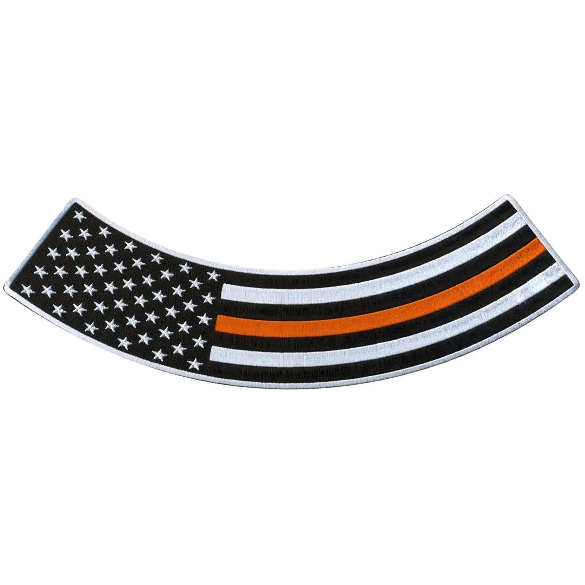 Trendy Hot Leathers Thin Orange Line 12 X 3 Bottom Rocker Patch PPM5161 High-End