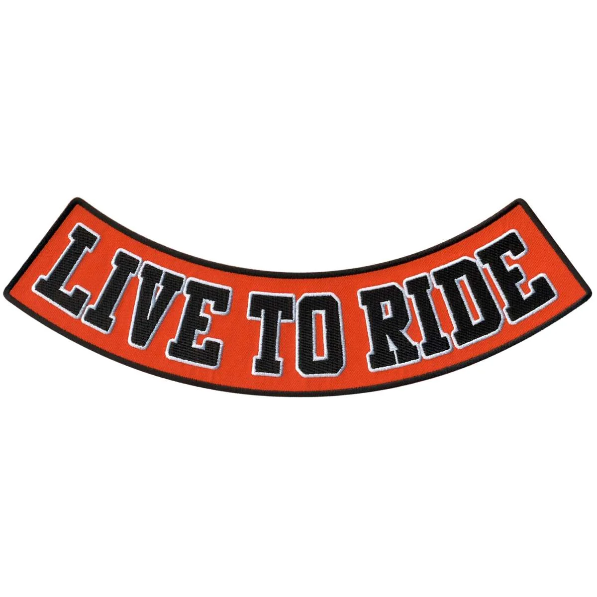 Specialty Hot Leathers Live To Ride 12 X 3 Bottom Rocker Patch PPM5141 Recyclable