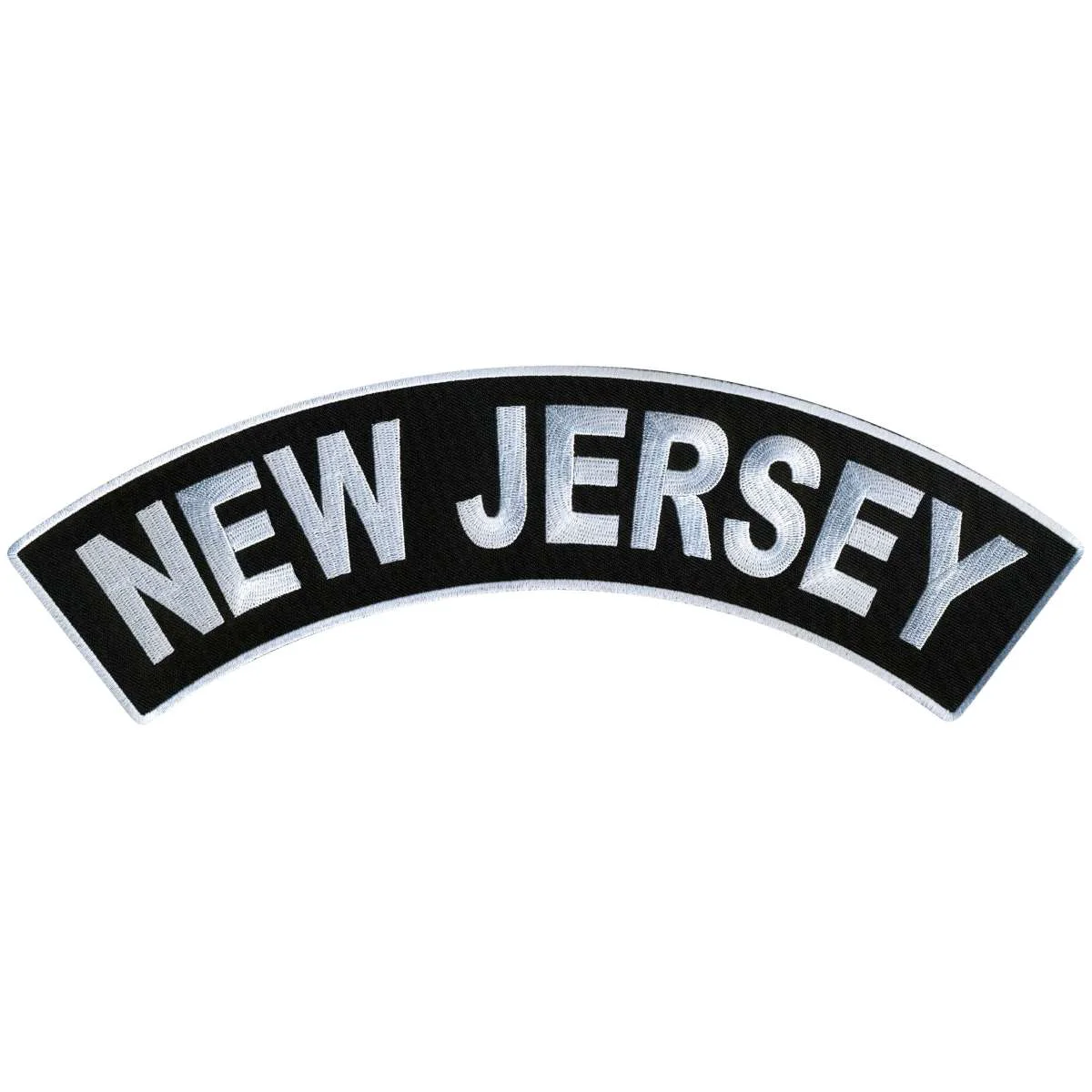 Consistent Hot Leathers New Jersey 12 X 3 Top Rocker Patch PPM4059 First-Class