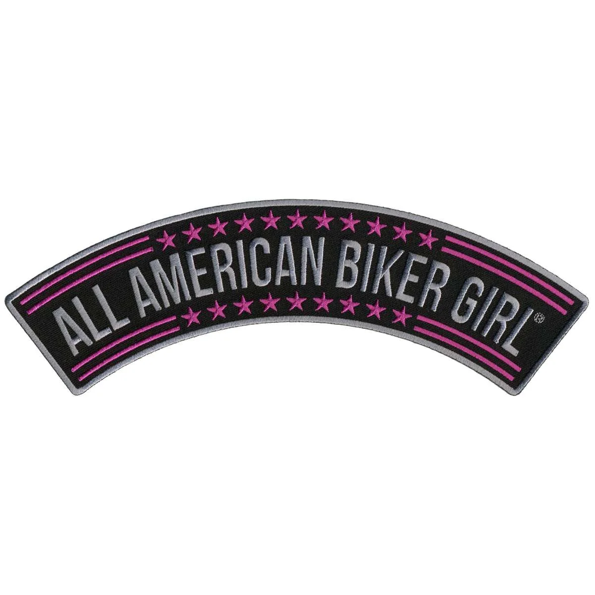 Powerful Hot Leathers All American Biker Girl 10 X 2 Top Rocker Patch PPM4103 Genuine