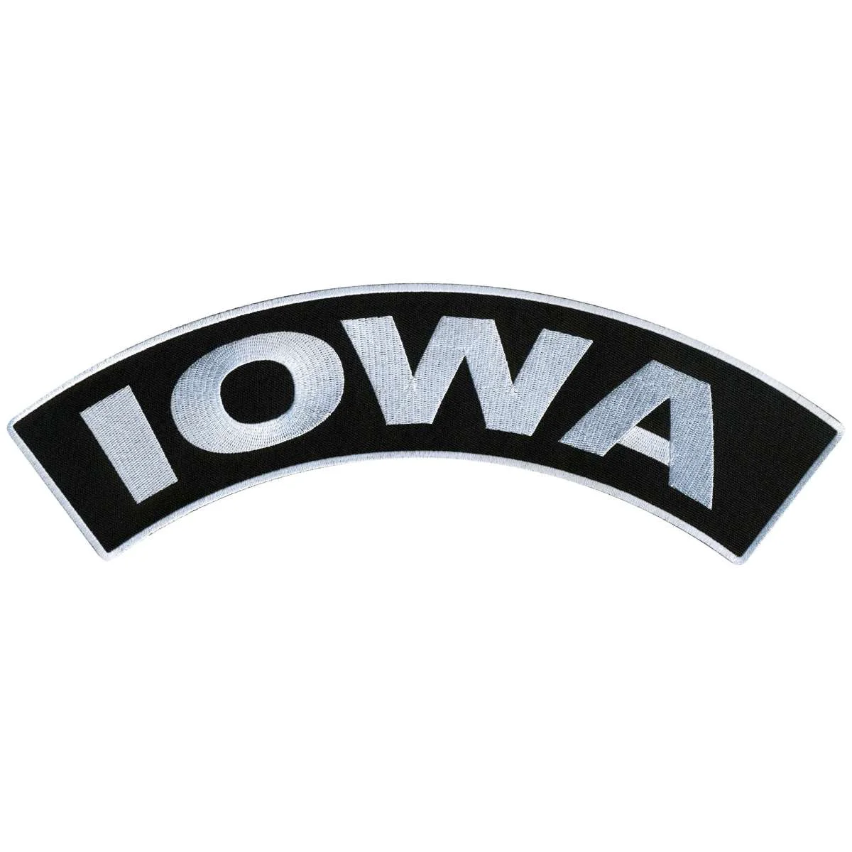 Trendy Hot Leathers Iowa 12 X 3 Top Rocker Patch PPM4029 Expertly Made