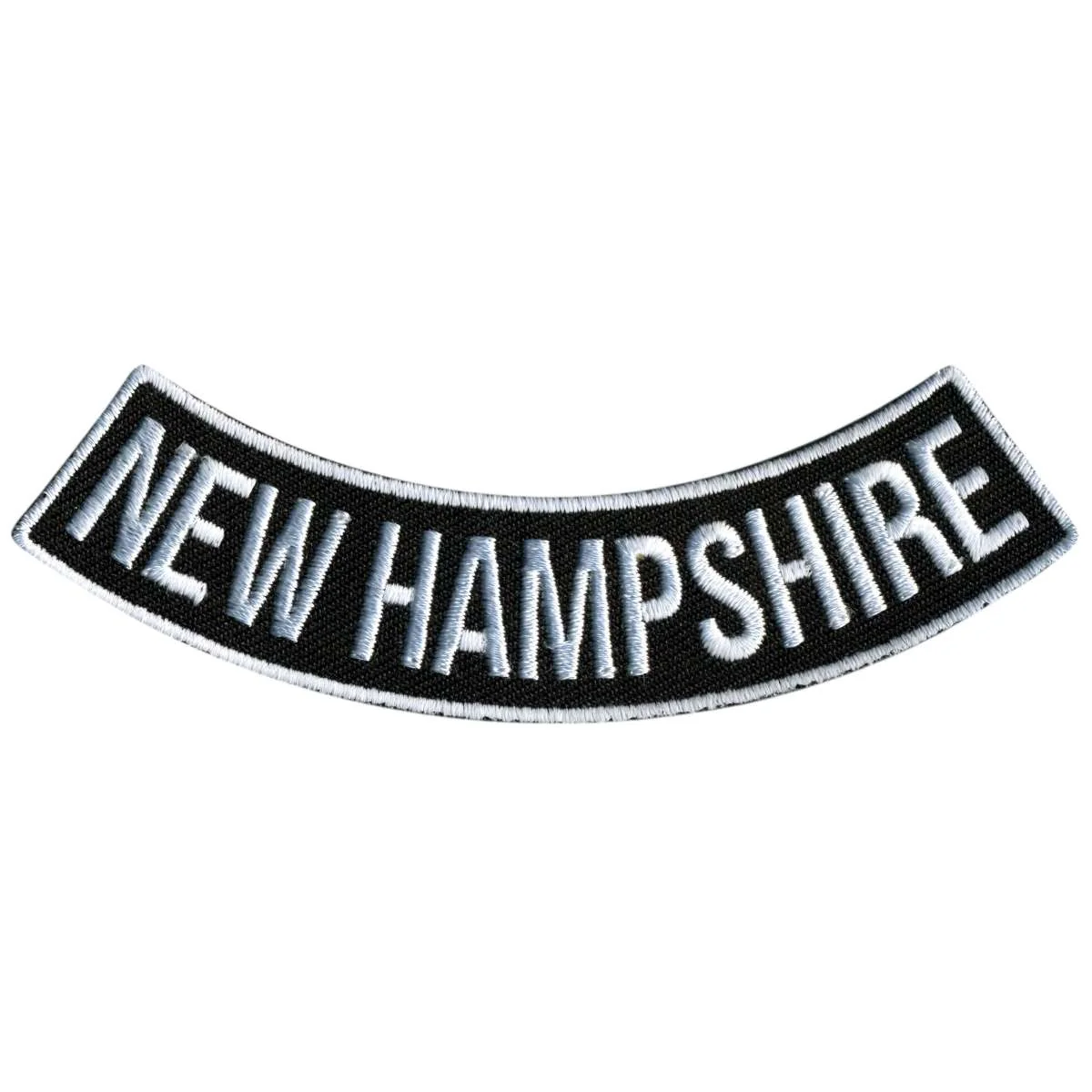 Soft Hot Leathers New Hampshire 4 X 1 Bottom Rocker Patch PPM5058 Luxury