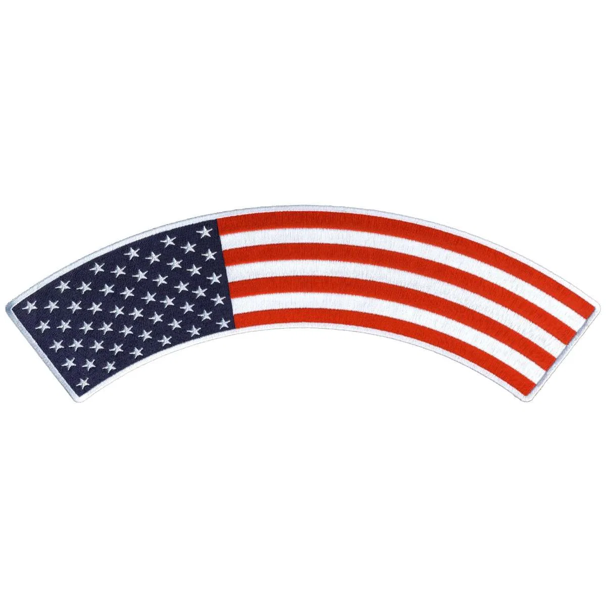 Organic Hot Leathers American Flag 12 X 3 Top Rocker Patch PPM4159 Innovative