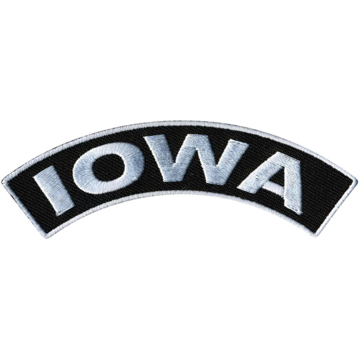 Proven Hot Leathers Iowa 4 X 1 Top Rocker Patch PPM4030 Solid