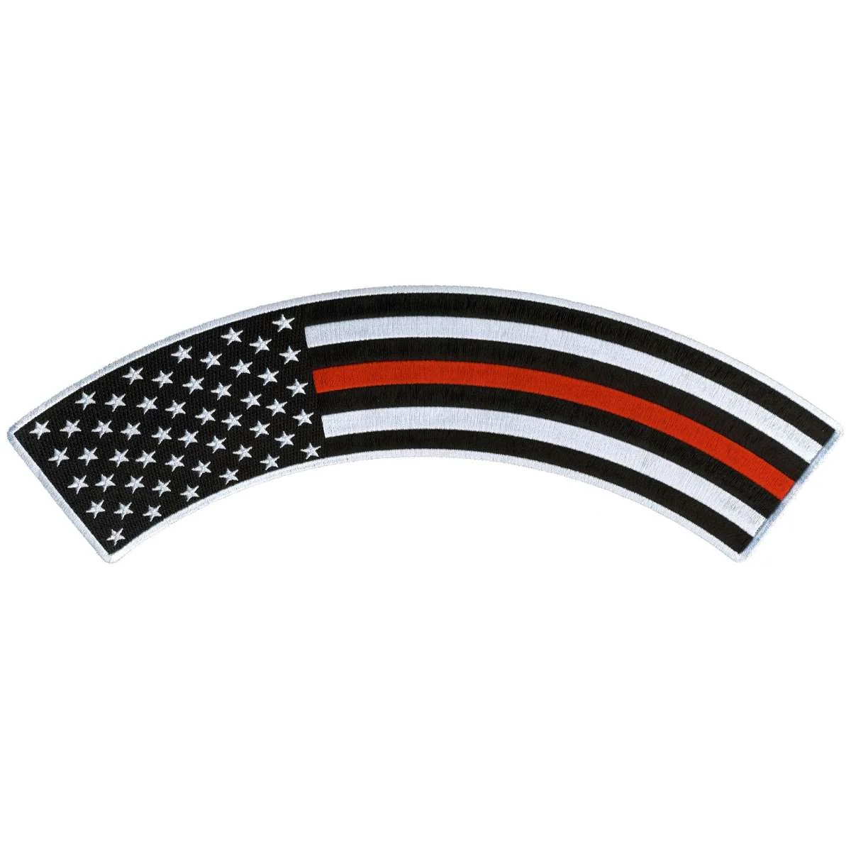 Eco-Friendly Hot Leathers Thin Red Line 12 X 3 Top Rocker Patch PPM4163 World-Class