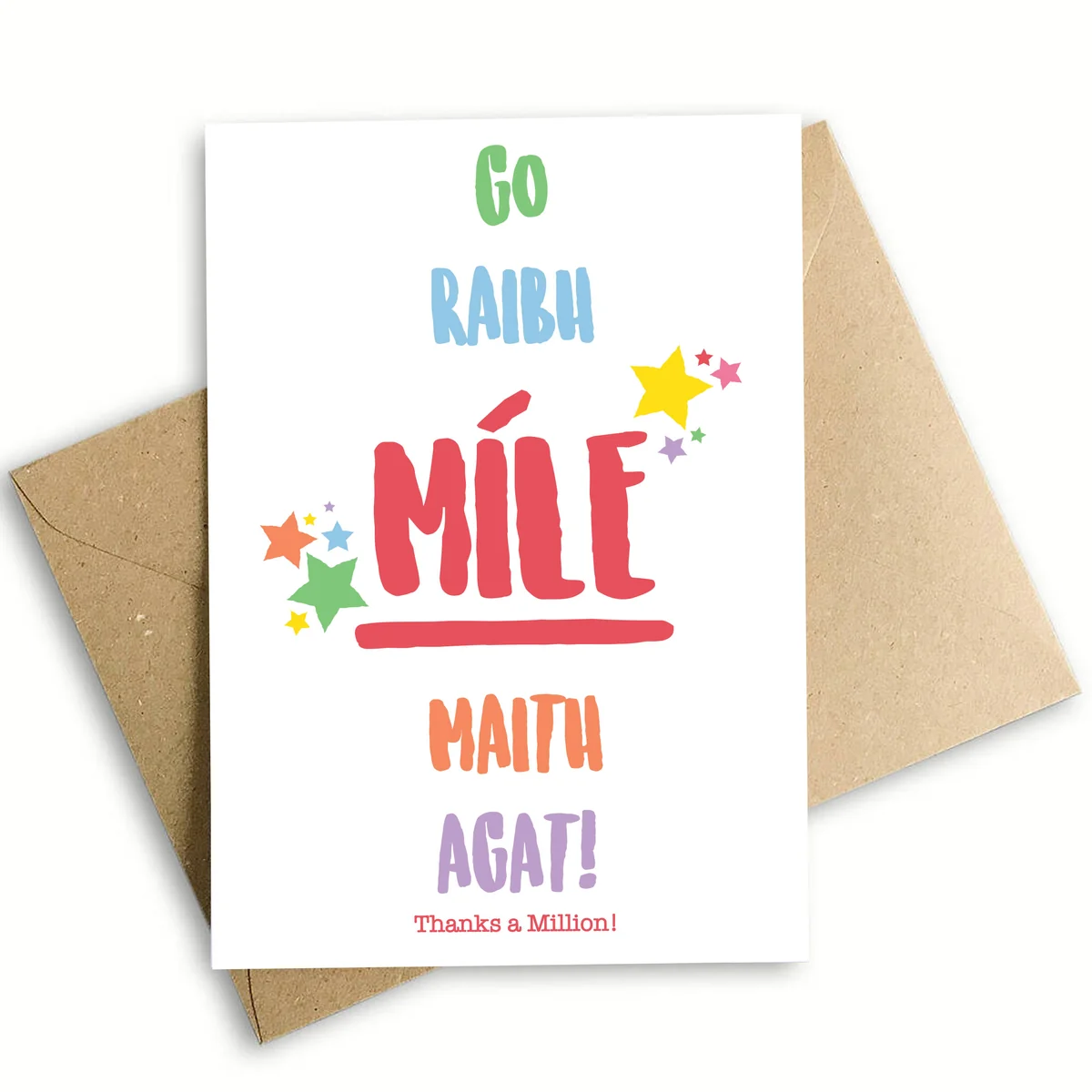 Soft Thanks a Million Greeting Card Eco-Friendly