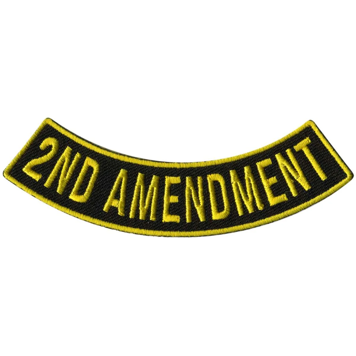 Superior Hot Leathers 2nd Amendment 4 X 1 Bottom Rocker Patch PPM5102 Smooth
