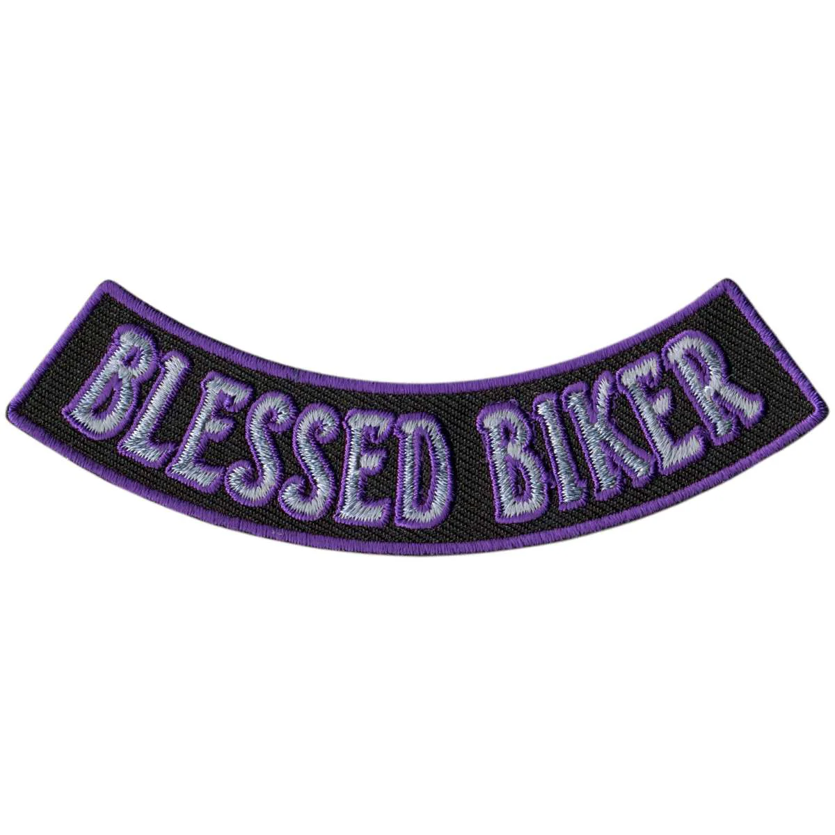 Certified Hot Leathers Blessed Biker 4 X 1 Bottom Rocker Patch PPM5114 Trusted