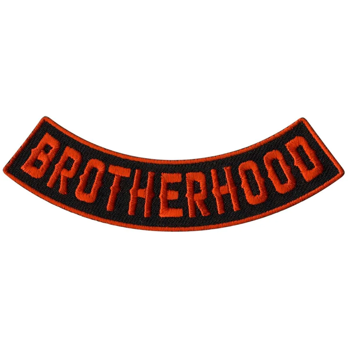Traditional Hot Leathers Brotherhood 4 X 1 Bottom Rocker Patch PPM5116 Premium