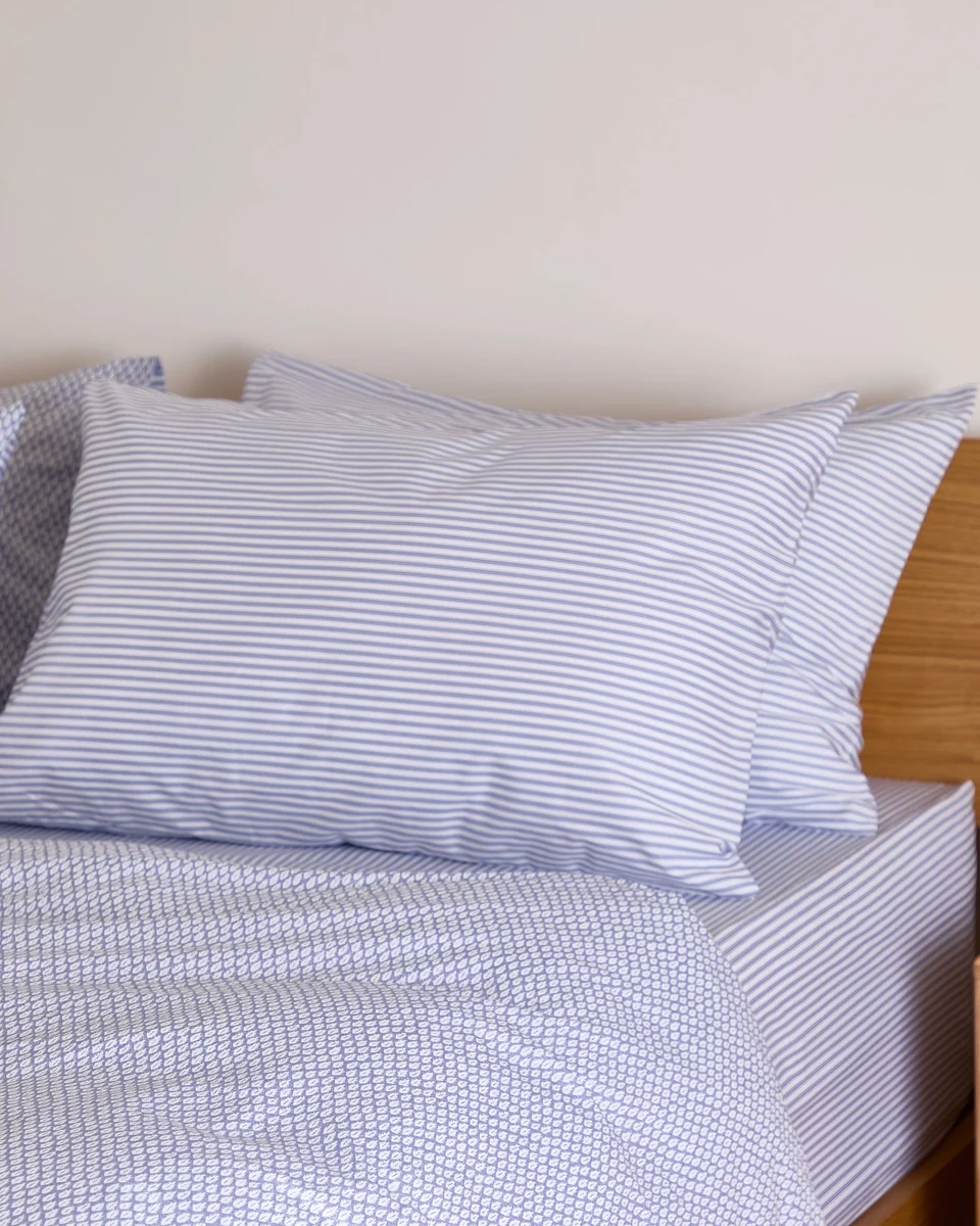 Organic Foxford Nancy Stripe Pillowcase Set Refined