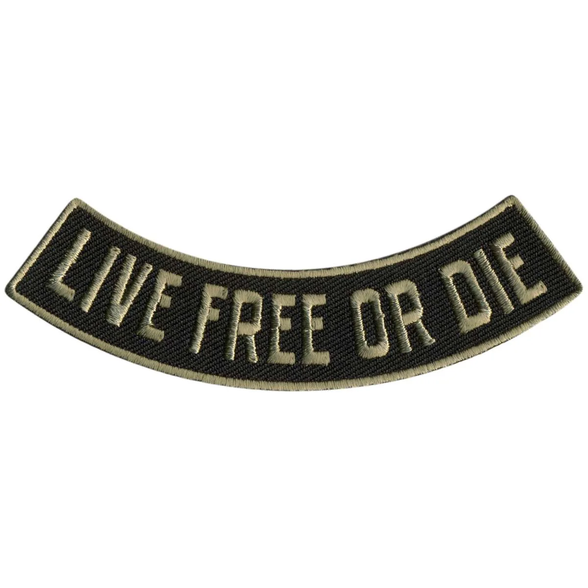 Exclusive Hot Leathers Live Or Die 4 X 1 Bottom Rocker Patch PPM5140 Classic
