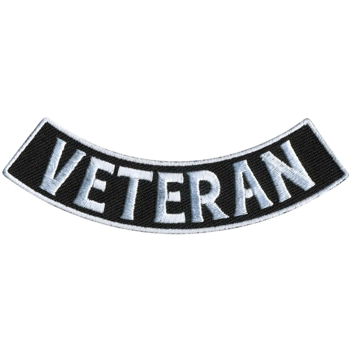 Sustainable Hot Leathers Veteran 4 X 1 Bottom Rocker Patch PPM5178 Modern
