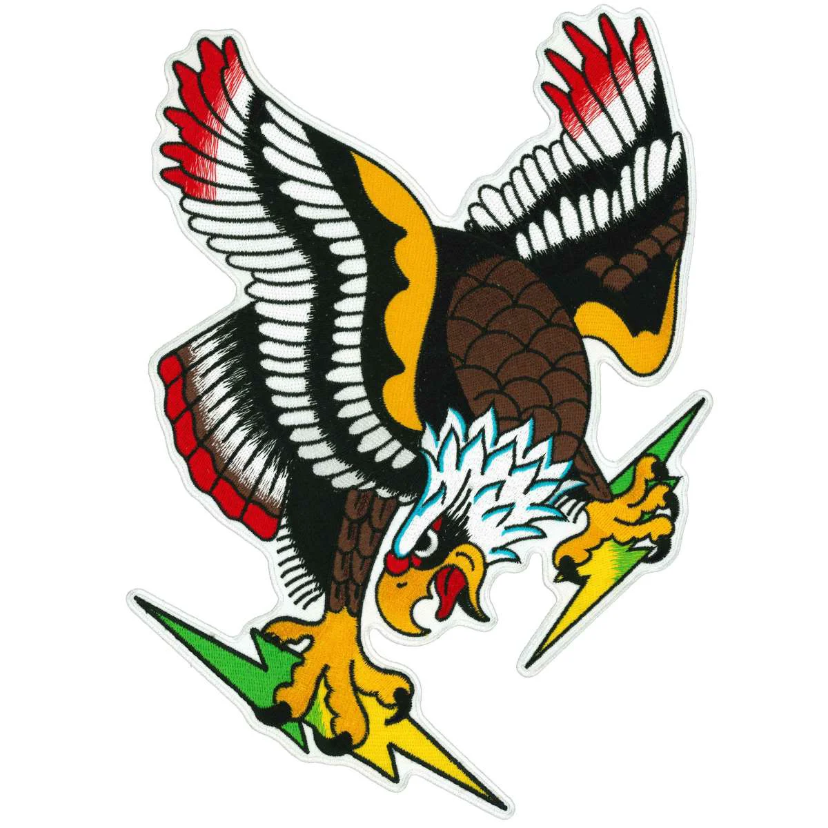 Innovative Hot Leathers Eagle and Bolts 10 Patch PPQ1917 Refined