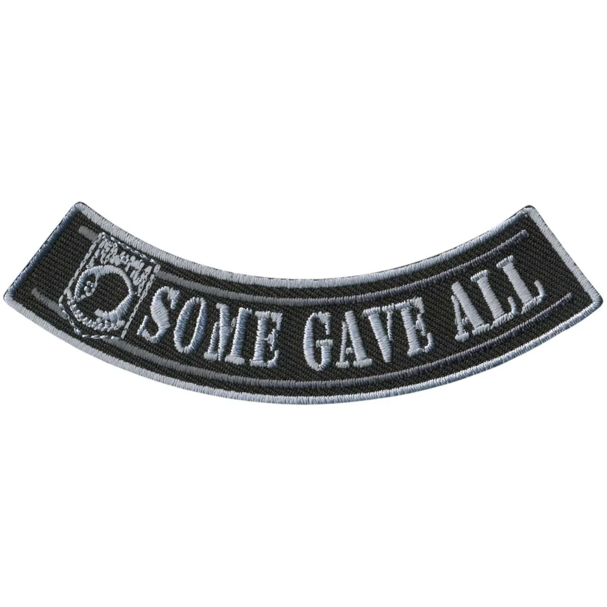 Innovative Hot Leathers Some Gave All 4 X 1 Bottom Rocker Patch PPM5154 Detailed