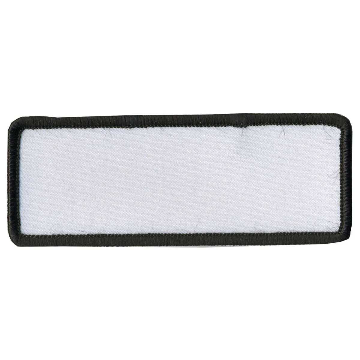 Original Hot Leathers Blank White w Black Trim 4 x 1.5 Patch PPP1005 Crafted