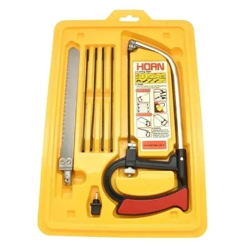 Reliable 8-in-1 Multi-Purpose Hand Saw Kit – Interchangeable Blades for Wood Plastic More Modern