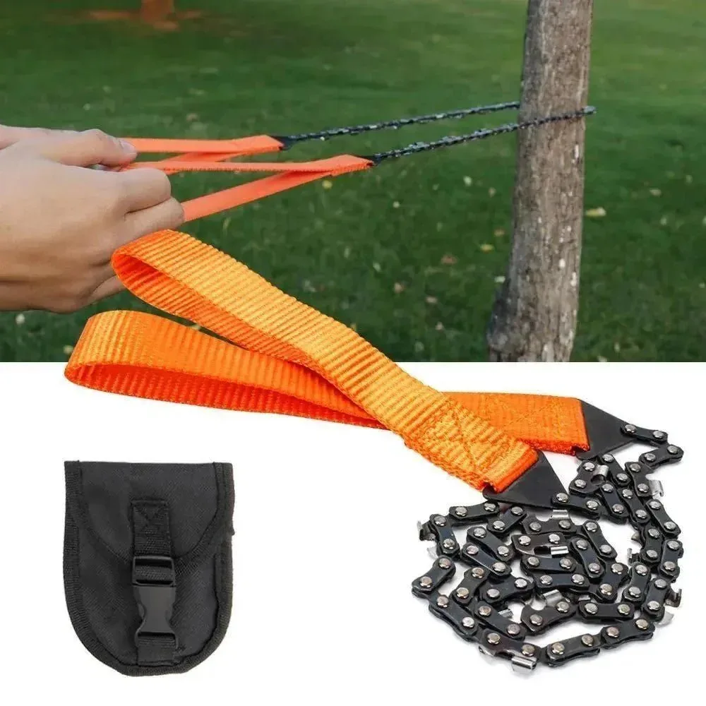 Advanced 11-in-1 Compact Pocket Chain Saw – Portable Survival Tool for Camping Hiking Long-Lasting