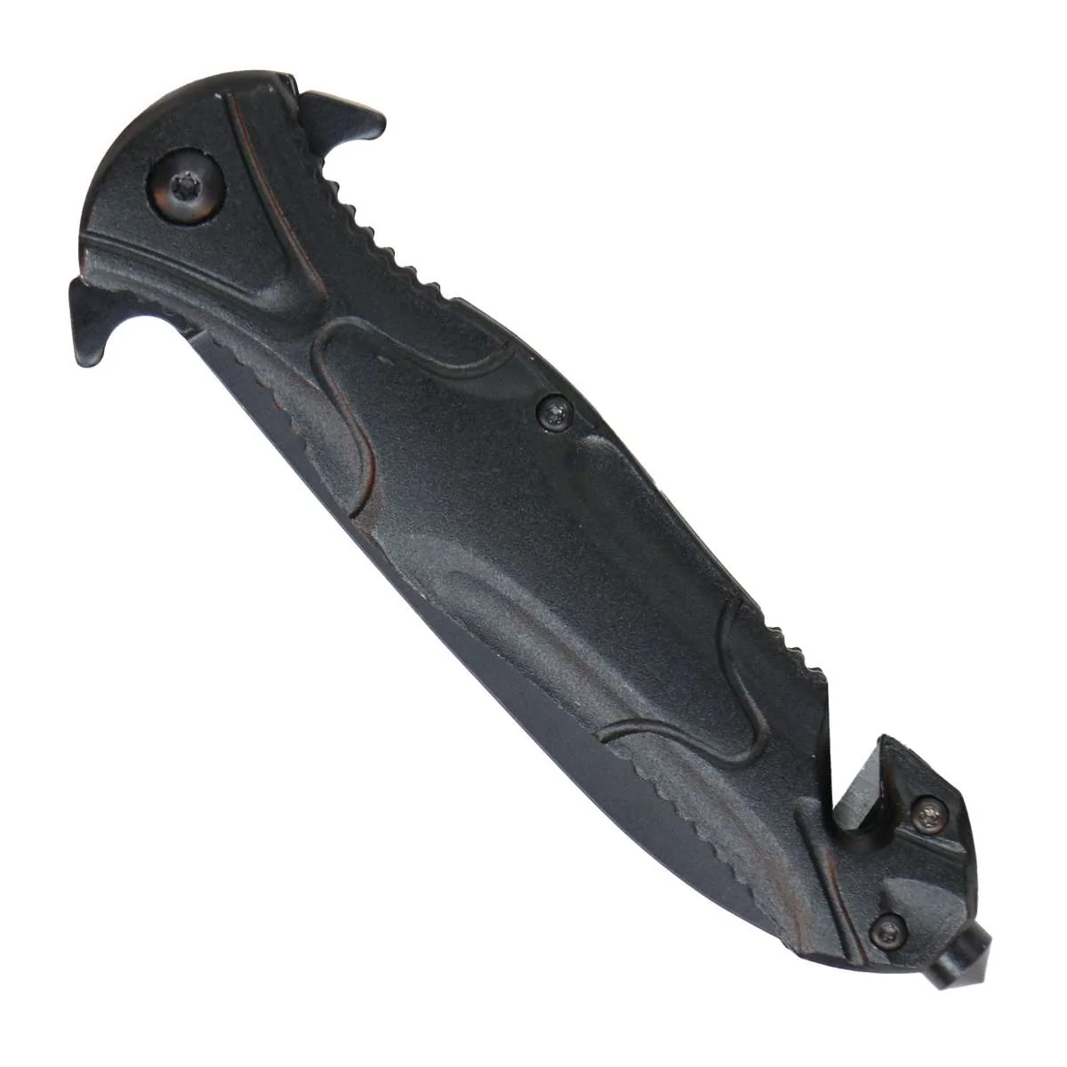 User-Friendly Hot Leathers Leaf Shape Matte Tactical Knife KNA1164 Comfortable