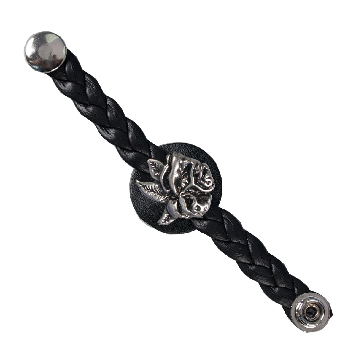 Outstanding Hot Leathers Braided Rose Vest Extender VXL1011 Natural