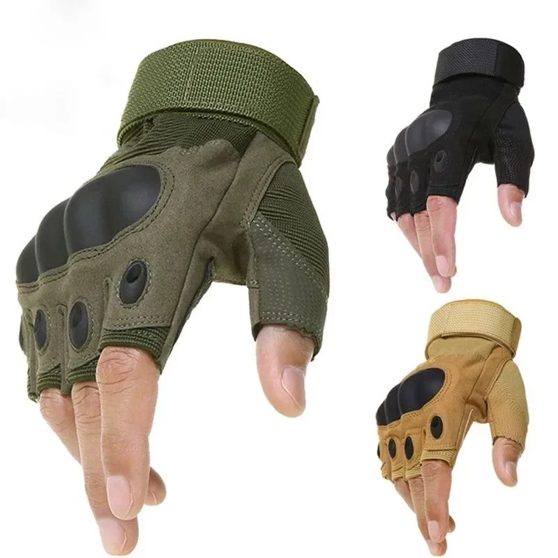 High-Performance Tactical Half Finger Gloves – Hard Knuckle Fingerless Gloves for Hiking Shooting Outdoor Sports Tactical Half Finger Gloves – Hard Knuckle Fingerless for Hiking Shooting Outdoor Sports Durable