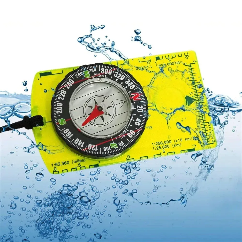 Minimalist Waterproof Outdoor Compass – Accurate Navigation Tool for Hiking Camping Orienteering Authentic