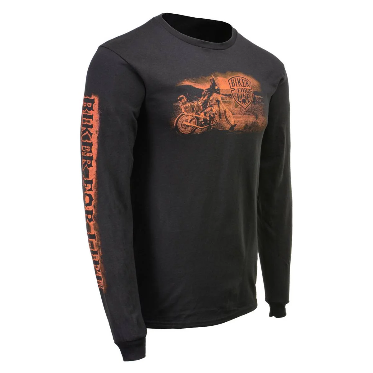 Trendy Milwaukee Leather MPMH117006 Men s Coolin Long Sleeve Black T-Shirt Casual