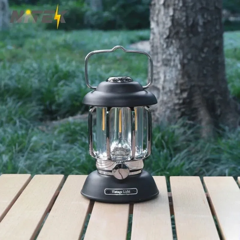 Green Adventure Ready Solar-Powered LED Lantern with Exotic Design Organic