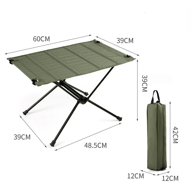 Contemporary Outdoor Portable Collapsible Table and Chair Set – Ultralight and Tactical for Camping Picnics Road Trips and Barbecues Trendy