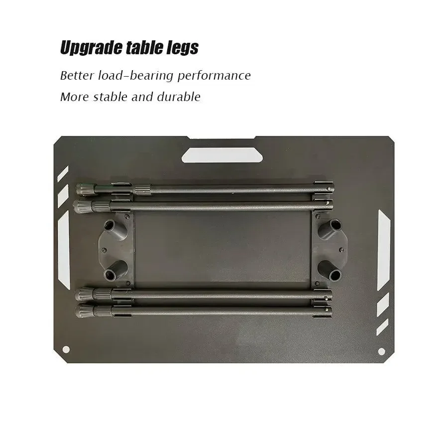 Innovative Camping Table Aluminum Alloy Folding Table with Carrying Bag – Lightweight Outdoor Desk for Picnic Camping Tactical Use Detailed
