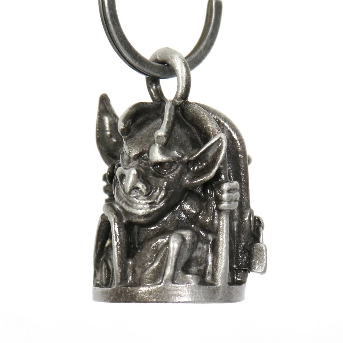 Traditional Milwaukee Leather MLB9038 ‘Gargoyle’ Motorcycle Good Luck Bell Key Chain Accessory for Bikers Durable