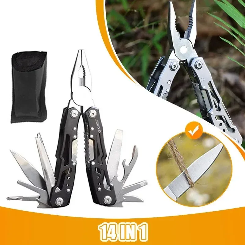 Organic Multi-tool Pocket Knife Pliers – Versatile Outdoor Tactical Gear for Hunting and Survival User-Friendly