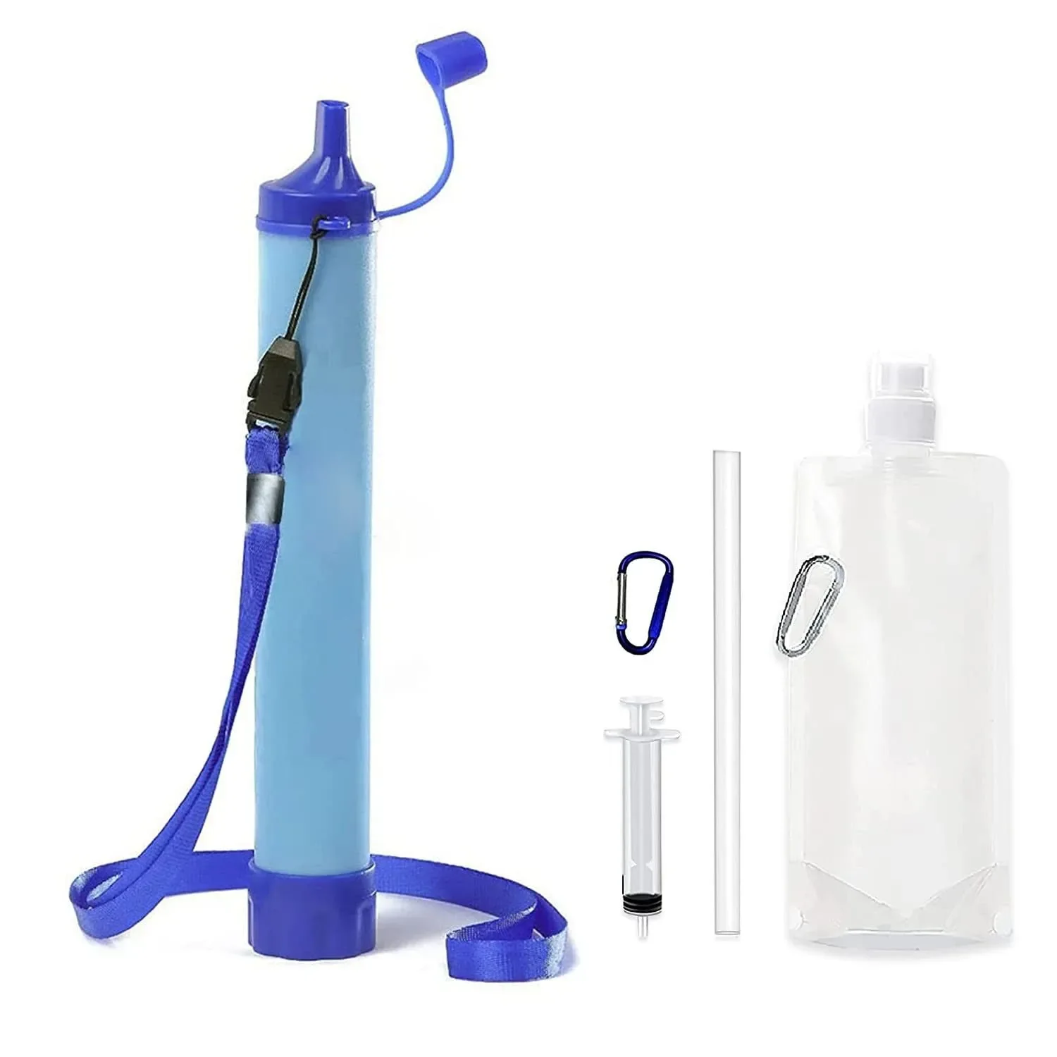 Healthy Portable Four-Stage Outdoor Water Purifier – Chemical- Filtration for Camping Hiking Emergency Survival Fine Crafted