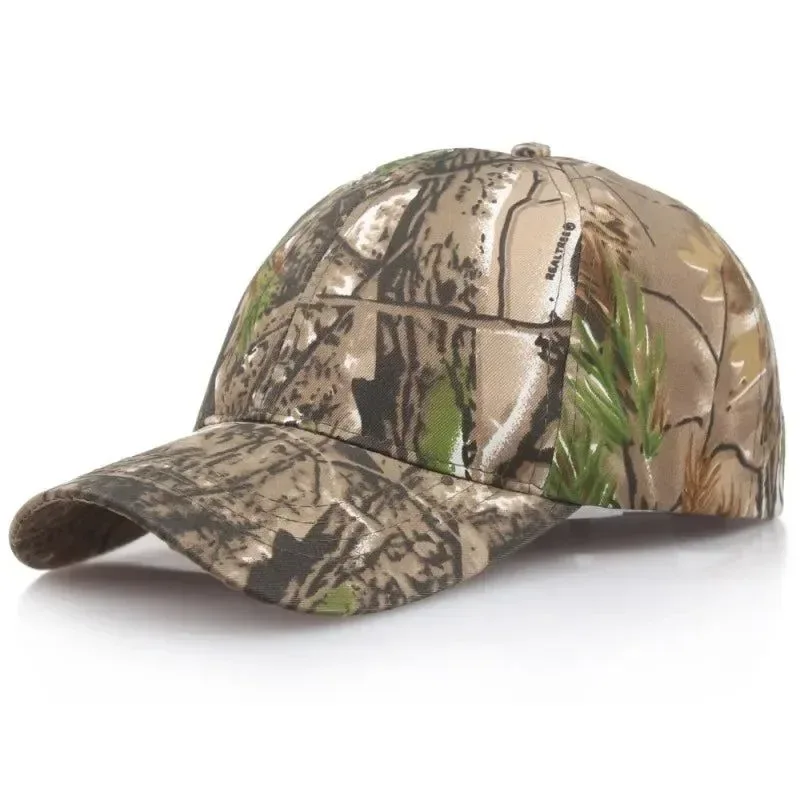 Lightweight Quick-Dry Camo Baseball Cap for Outdoor Activities Sunscreen and Breathable Comfortable