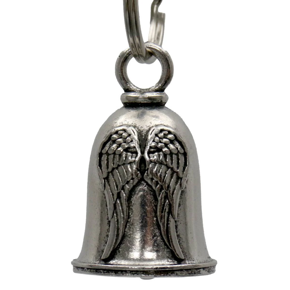 Classic Milwaukee Leather MLB9068 Angel Wings Motorcycle Good Luck Bell w Key Ring-Key Chain Accessory for Bikers Green