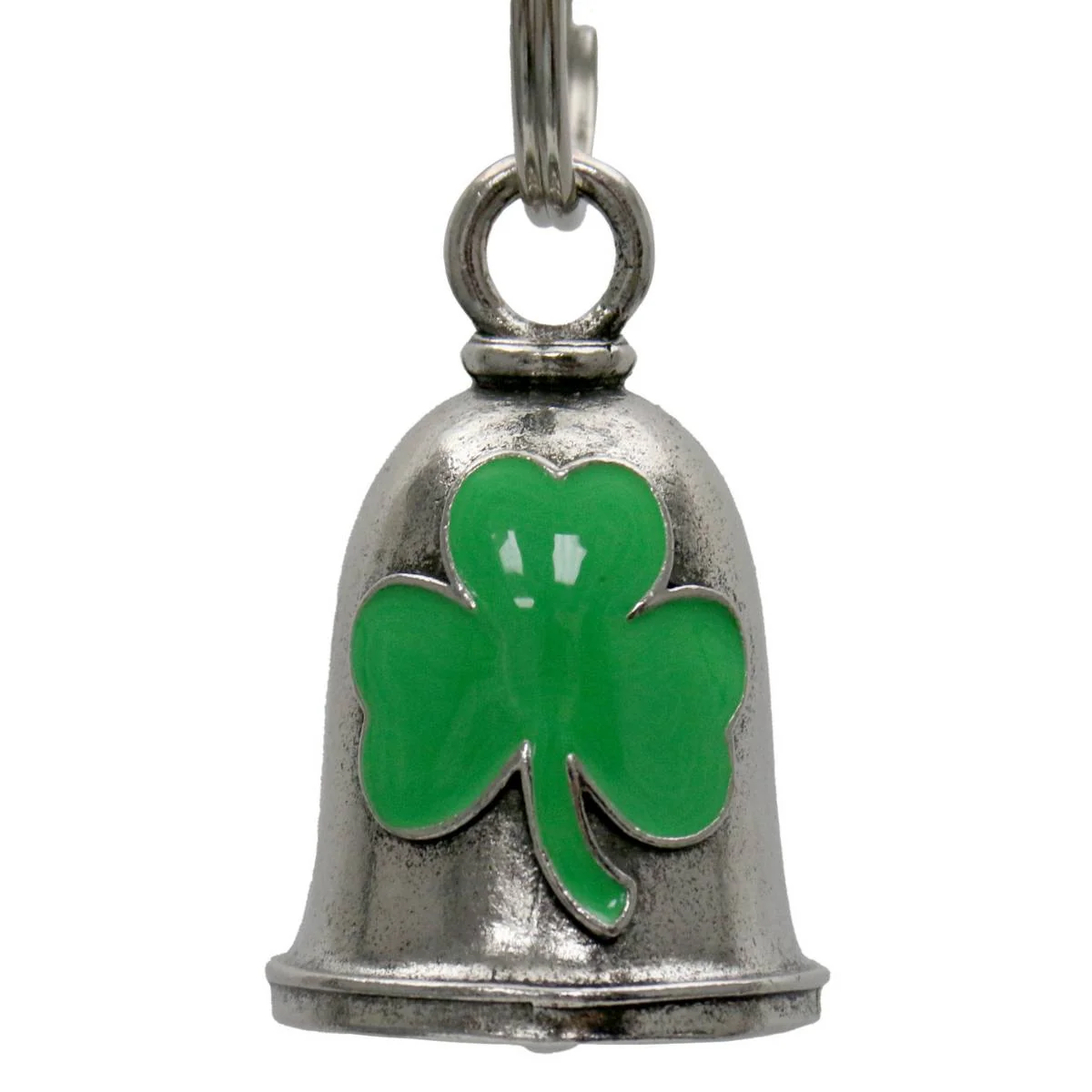 Certified Milwaukee Leather MLB9086 Clover Motorcycle Good Luck Bell w Key Ring-Key Chain Accessory for Bikers Premium Material