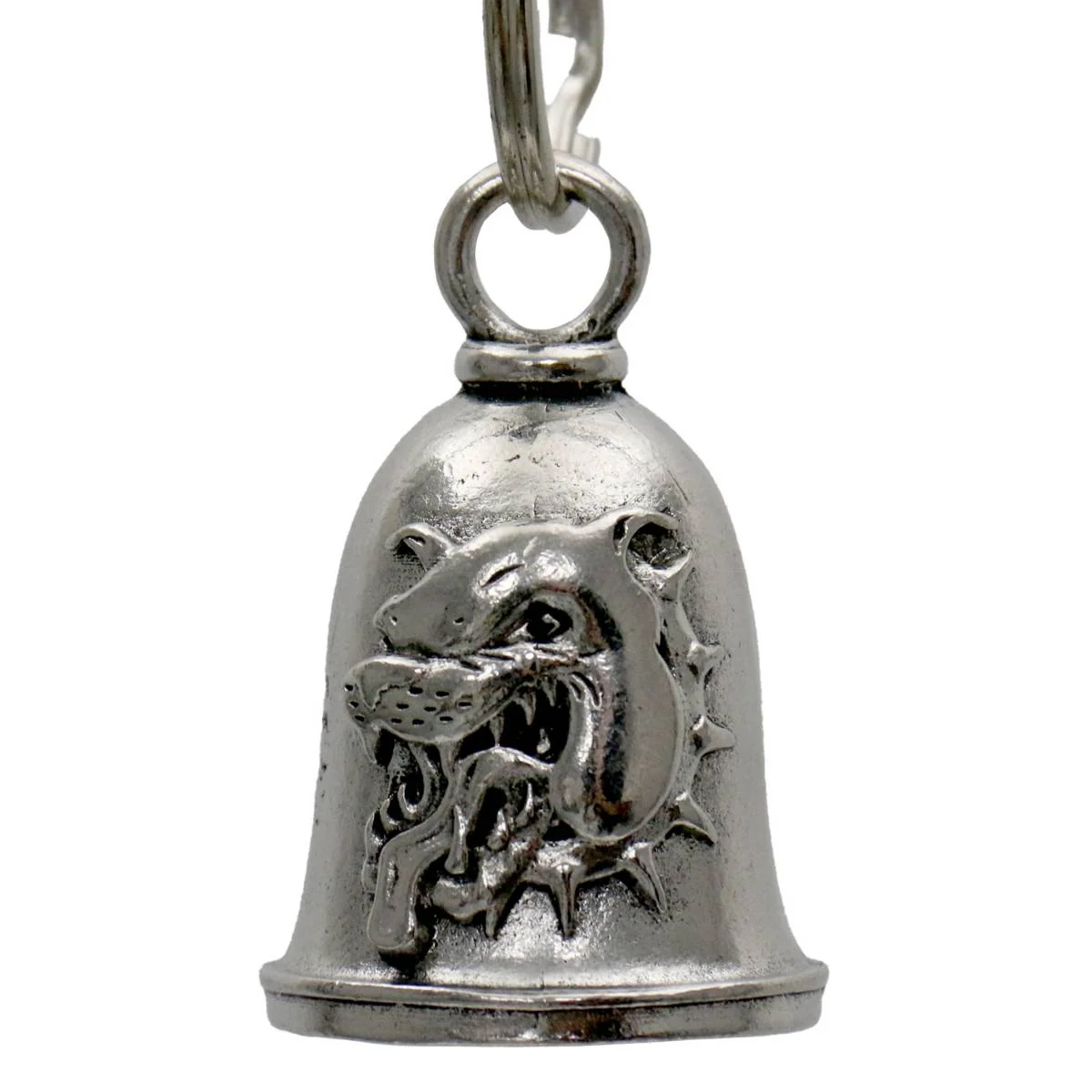 Elegant Milwaukee Leather MLB9082 Bulldog Motorcycle Good Luck Bell w Key Ring-Key Chain Accessory for Bikers Healthy