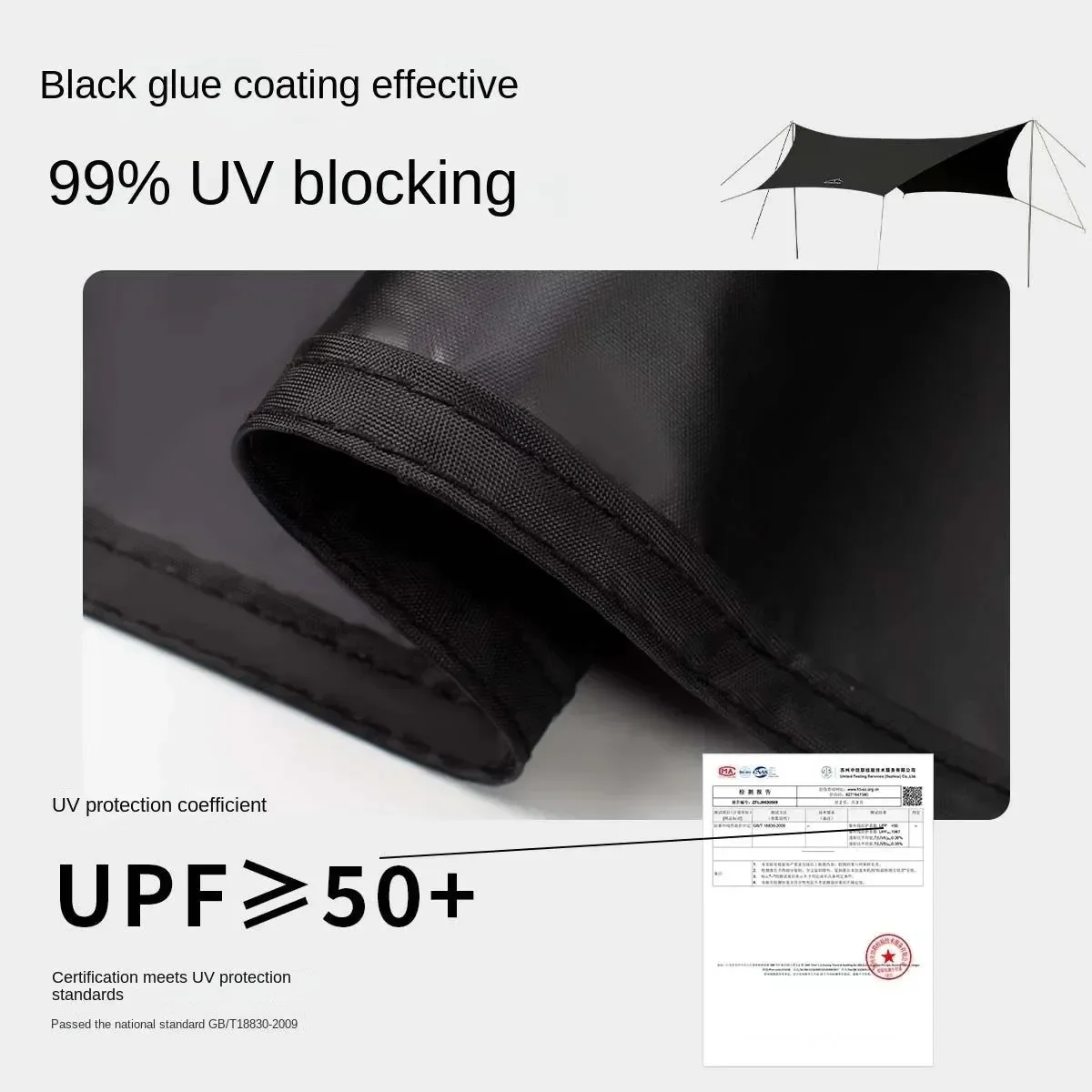 Responsible Camping Tarp Tent Vinyl Canopy Beach Sun Shelter Waterproof Awning Picnic Supplies Environmentally Friendly