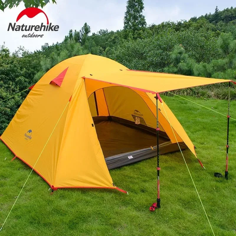 Effective NatureHike 3-4 Person Double Layer Camping Tent – Aluminium Poles 3000mm Waterproof 3-Season Practical