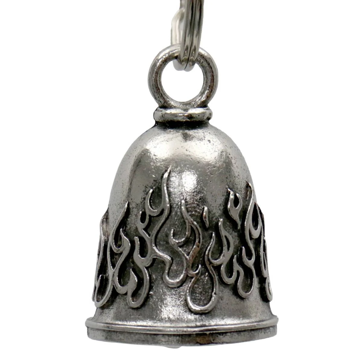 Reusable Milwaukee Leather MLB9101 Flame Motorcycle Good Luck Bell w Key Ring-Key Chain Accessory for Bikers Consistent