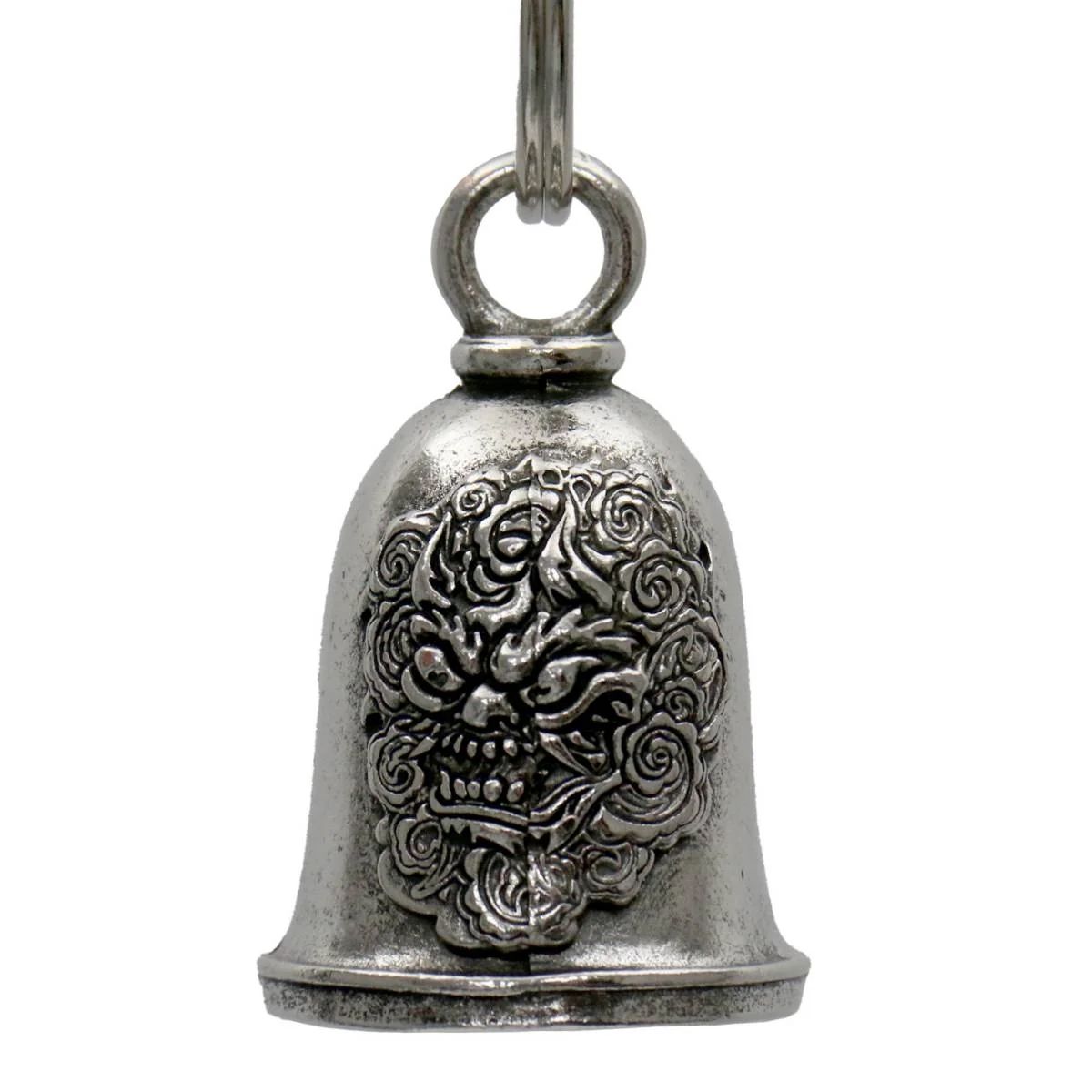 Modern Milwaukee Leather MLB9094 Dragon Motorcycle Good Luck Bell w Key Ring-Key Chain Accessory for Bikers Functional