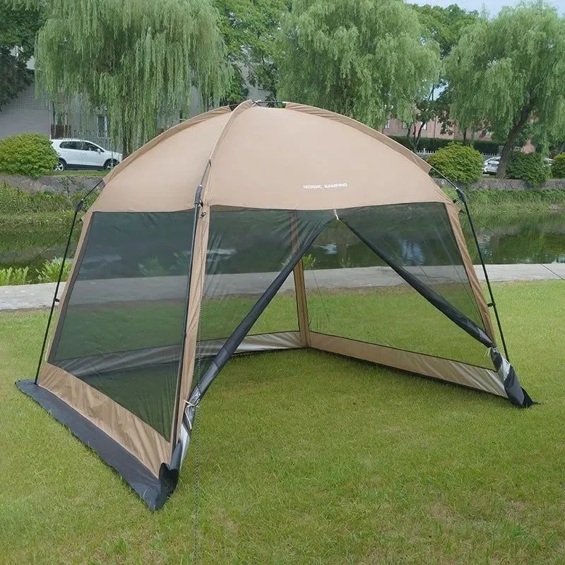 Fine Mosquito-Proof Camping Beach Shade Tent for 5-8 People – Outdoor Sun Shelter Convenient