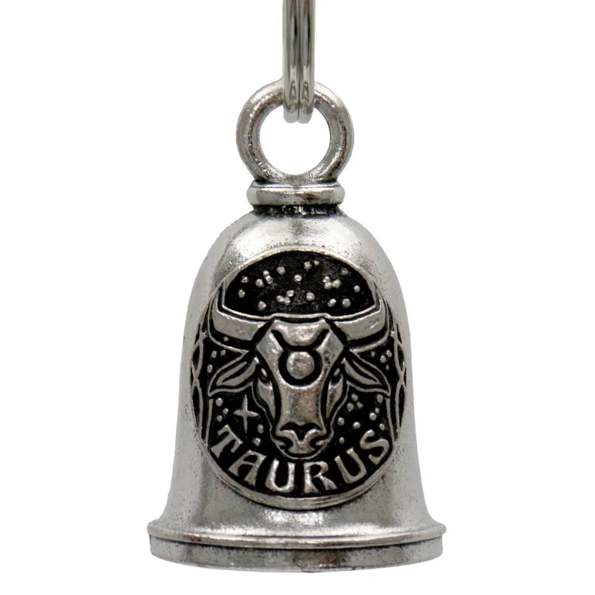 Excellent Milwaukee Leather MLB9165 Zodiac Taurus Motorcycle Good Luck Bell w Key Ring-Key Chain Accessory for Bikers Refined