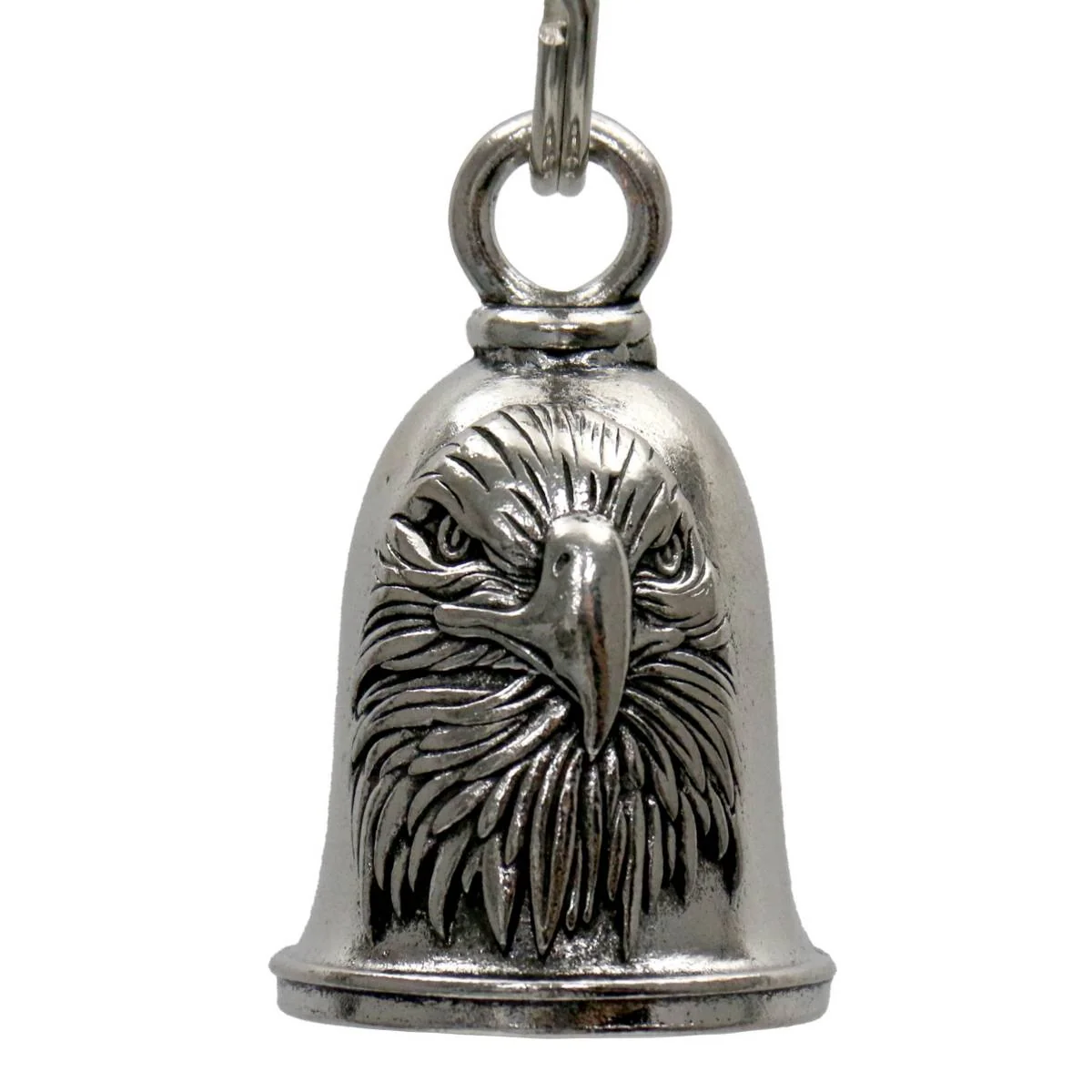 Specialty Milwaukee Leather MLB9096 Eagle Head Motorcycle Good Luck Bell w Key Ring-Key Chain Accessory for Bikers Elegant