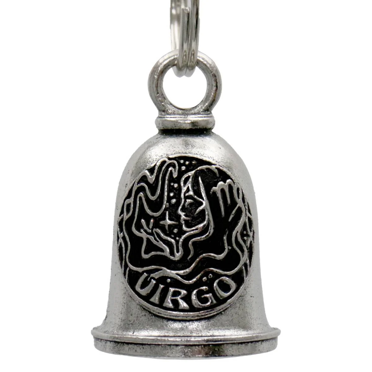 Elegant Milwaukee Leather MLB9166 Zodiac Virgo Motorcycle Good Luck Bell w Key Ring-Key Chain Accessory for Bikers Easy-to-Use